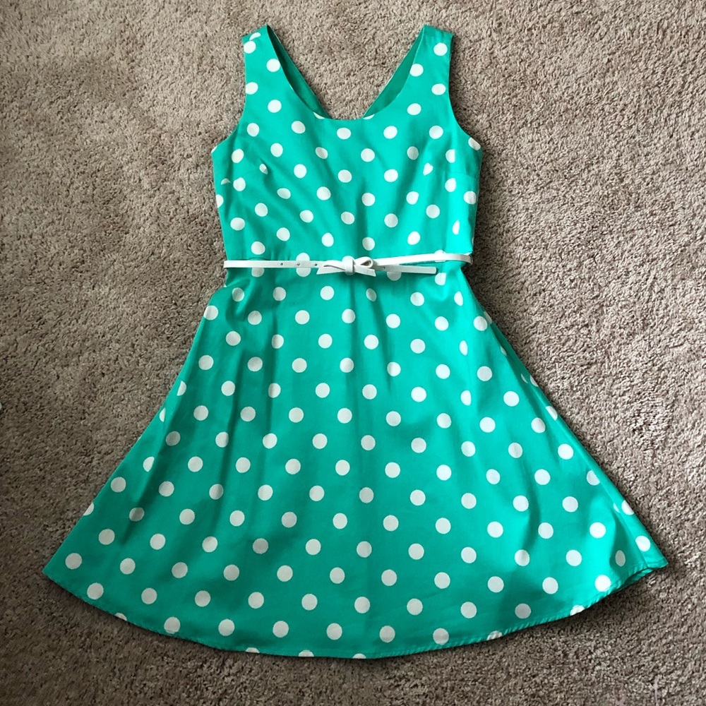 Polka Dot A-line dress